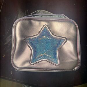 Purple Bag with Blue Star Design Lunch Box
